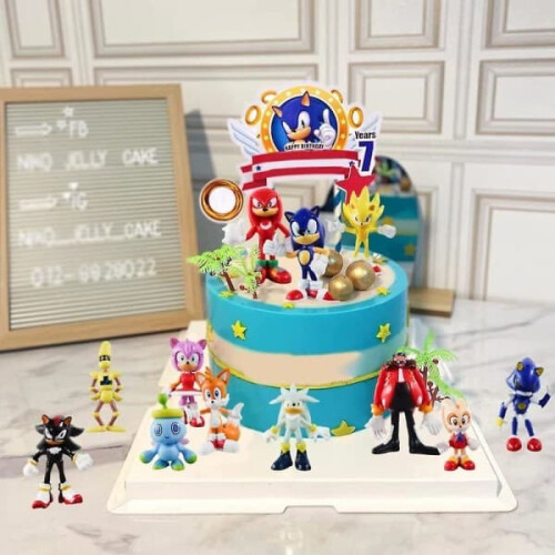 12 τεμάχια Sonic Φιγούρες Δράσης για Παιδιά και Ενήλικες, Φιγούρες Κινούμενων 1