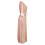 Roze damesbadjas van mesh met kanten afwerking, maat SL 8