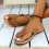 Damen-Flip-Flops, einfarbig, bequeme Pantoletten 3