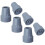 Crutch Tips Heavy Duty Non-Slip Rubber 6 PCS 1