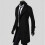 Herre Slim Trenchcoat Sort Dobbeltradet XXL 3