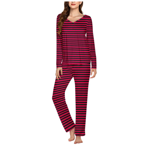 Women's long sleeve pajama set 2-piece jogger