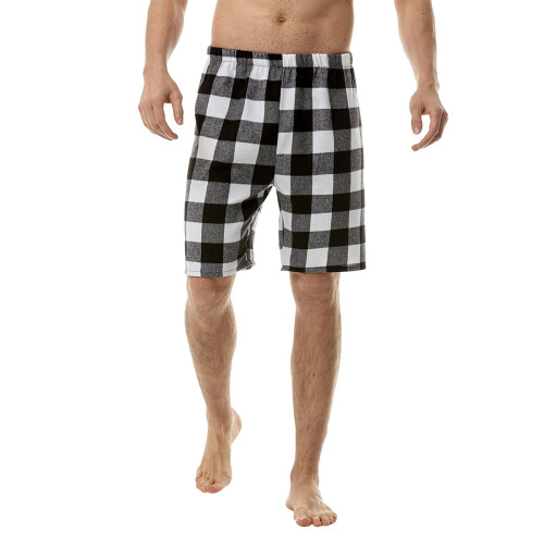 Herre Plus Size Sommer Ternet Shorts Elastisk Talje 1