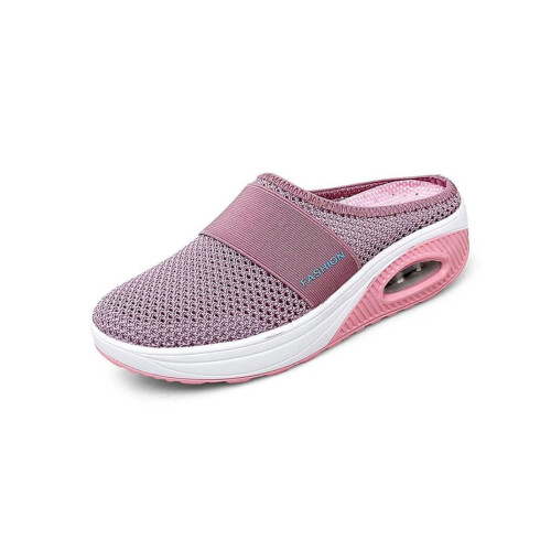 Women's walking shoes air cushion mesh mules