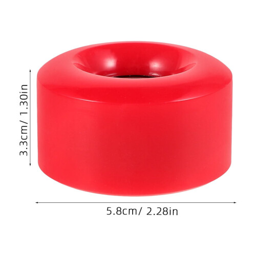 Red PU Roller Skate Wheels High Elasticity 4pcs 1
