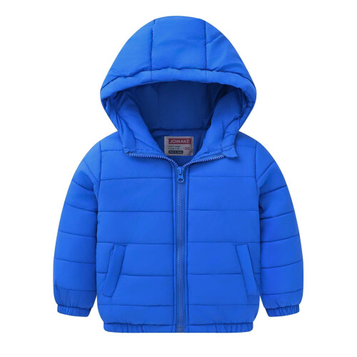 Kinderpufferjack met capuchon, effen kleur, 1-9 jaar 1