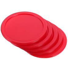Plastic Hockey Pucks Mini Ice Hockey Game Accessories 5 Pcs
