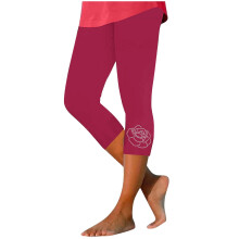 Brístí yoga capri diamant ardchoim do mhná, síoda bainne