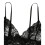 Plus size kvinders pyjamassæt med bralette og shorts med blondekant 4