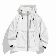 Veste coupe-vent imperméable à capuche pour homme, tailles M à 6XL