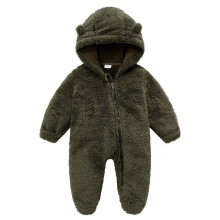 Grenouillère bébé en polaire avec pieds, pyjama d'hiver