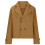 Blazer feminino oversized em tweed misto de lã com mangas compridas 6