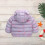 Jaqueta infantil de inverno com capuz e estampa de dinossauro, à prova de vento e acolchoada. 4