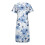 Plus Size Dame Midikjole med V-hals og Tryk, S-3XL 5