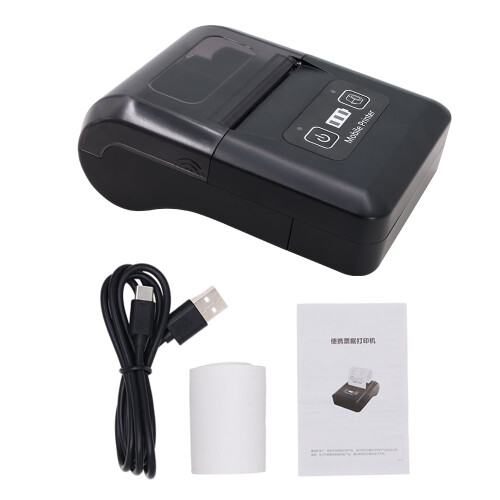 Portable thermal printer 58mm 2-inch Bluetooth USB