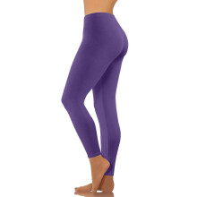 Women's Yoga Trousers Solid Color Skinny Elastic Waist