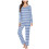 Women's long sleeve pajama set 2-piece jogger 1