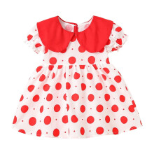 Baby girl summer dress short sleeve ruffle sundress