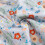Robe de princesse longue en coton gris à fleurs pour petites filles 7