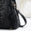 Γυναικεία μαύρη τσάντα Satchel με λαβή στο πάνω μέρος και πολλαπλές τσάντες 5