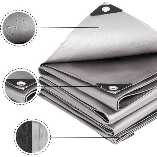 Protective tarpaulin with eyelets 2m x 4m 2