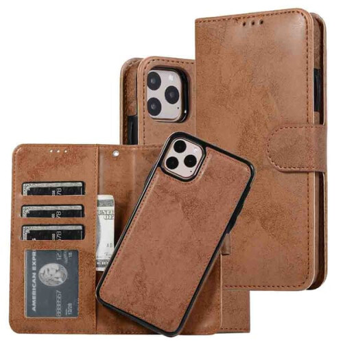 Compatible con iPhone 11 - Elegante funda tipo cartera negra 1
