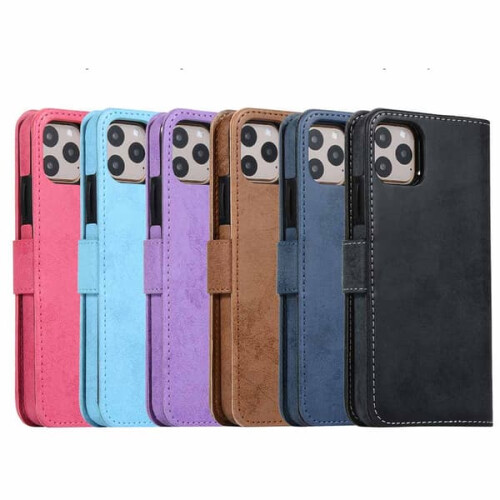 Compatible con iPhone 11 - Elegante funda tipo cartera negra 2