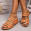Women's Orange Wedge Sandals Comfortable Size 8.5 5