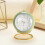 Analog Alarm Clock Retro Design Small Table Clock with 2