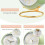 Analog Alarm Clock Retro Design Small Table Clock with 5