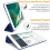 Capa inteligente de silicone para iPad Air/Pro/Mini - Preta, compatível com todos os modelos, compatível com iPad Mini 4/5. 3