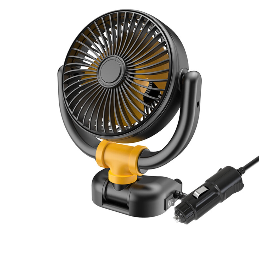 Portable Car Fan Brushless Motor 2 Speeds 360 Rotatable 9193271349150
