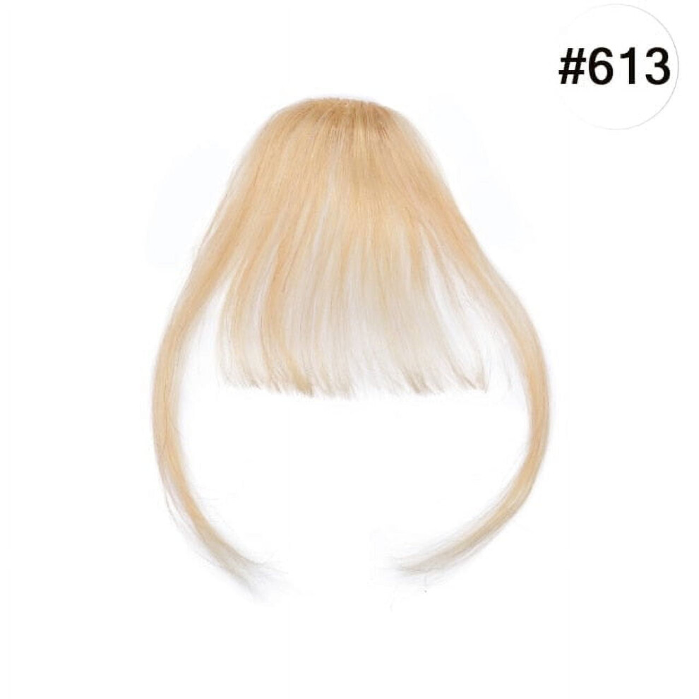 Clip-on bang human hair extension for women