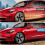 Tesla Model 3 front and rear mudguards bright black 3