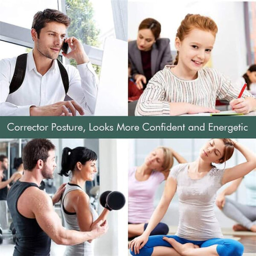 Posture Vest for Correction Black Size M 2