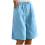 Dame sommerculotte i bomull-linblanding S-2XL 2