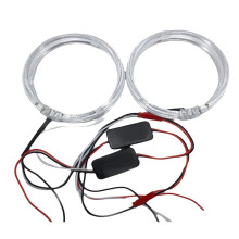 Carro LED 80mm Abertura Halo Anéis Luz Branca Angel Eyes Luz 9-30V Farol Lâmpadas de Condução Acessórios para Faróis de Carro