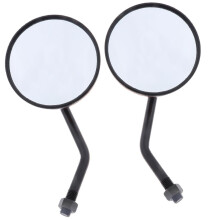 Motorcycle Rear View Mirror 10mm Round 1 Pair