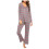 Women's long sleeve pajama set 2-piece jogger 2