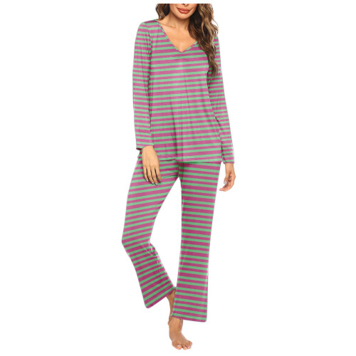 Women's Long Sleeve Pajama Set 2-Piece 1