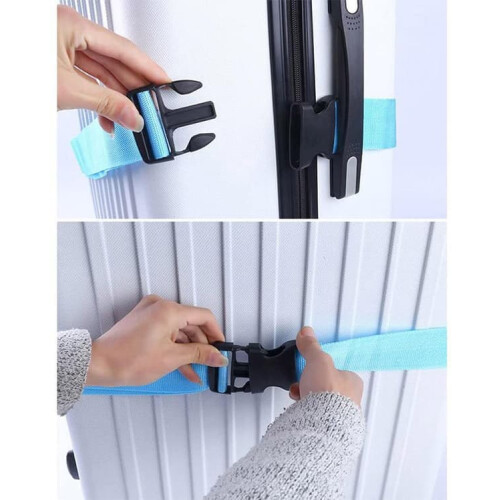 Luggage Strap Blue 1 Pack 2