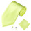 Men's solid color tuxedo suit set with tie, cufflinks, and 1