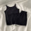 Damen-Schlafanzug mit integriertem BH: Top + Shorts, einfarbig 6