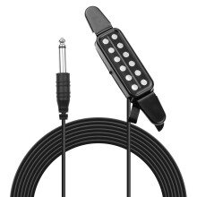 Clip-On-Tonabnehmer für Akustikgitarren mit 6,35-mm-Klinkenstecker