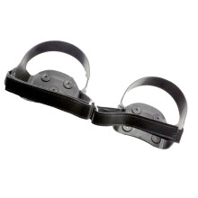 Silicone Ice Cleats with Reflective Stripe Black 5-Tooth