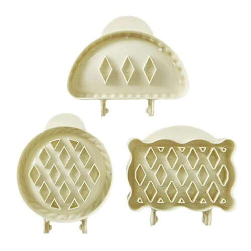 Mini hand pie molds round half-round rectangle 3 pcs 1