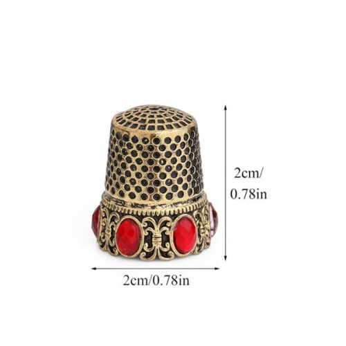 Vintage silver thimble for sewing and embroidery 1