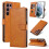 Compatível com Samsung Galaxy S23 Ultra - Capa carteira elegante vermelha 2
