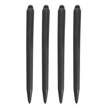 Lápiz óptico de doble punta WEUVEB negro (paquete de 4)