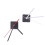 Silent Quartz Wall Clock Movement Black 2